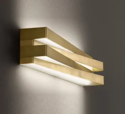 Applique murale, Cross, Laiton, LED, 3000K, 4680lm, L60cm, H11,5cm - Panzeri