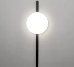 Applique*B.lux Applique murale, Crosshatch C/W S, , LED, dim, 2700K, 1800 lm, Ø18,3cm, H58,6cm - noir