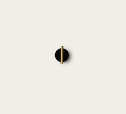 Applique murale, D01, noir et laiton, LED, dim, 2700K, 350 lm, L9cm, H15cm - OliveLab