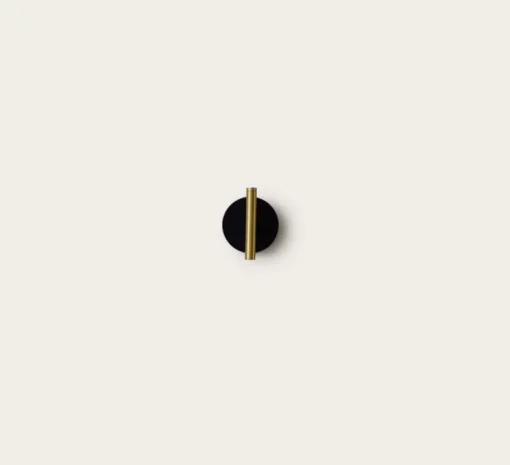 Applique murale, D01, noir et laiton, LED, dim, 2700K, 350 lm, L9cm, H15cm - OliveLab