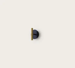 Applique murale, D01, noir et laiton, LED, dim, 2700K, 350 lm, L9cm, H15cm - OliveLab