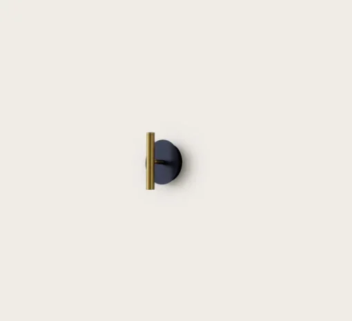 Applique murale, D01, noir et laiton, LED, dim, 2700K, 350 lm, L9cm, H15cm - OliveLab