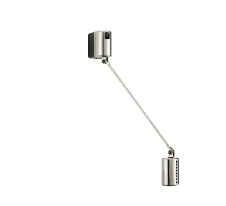 Applique murale, Daphine 35, nickel brossé, LED, 2700K, 410 lm, L35cm, H8cm - Lumina