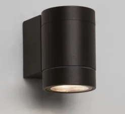 Applique murale, Darmouth single, noir texturé, LED, IP54, 3000K, 263lm, L6,5cm, H9,1cm - Astro