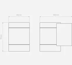 Applique murale, Darmouth single, noir texturé, LED, IP54, 3000K, 263lm, L6,5cm, H9,1cm - Astro