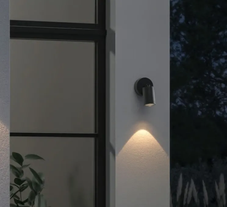 Applique murale, Dartmouth Single, noir, IP44, L9,6cm, H15cm - Astro