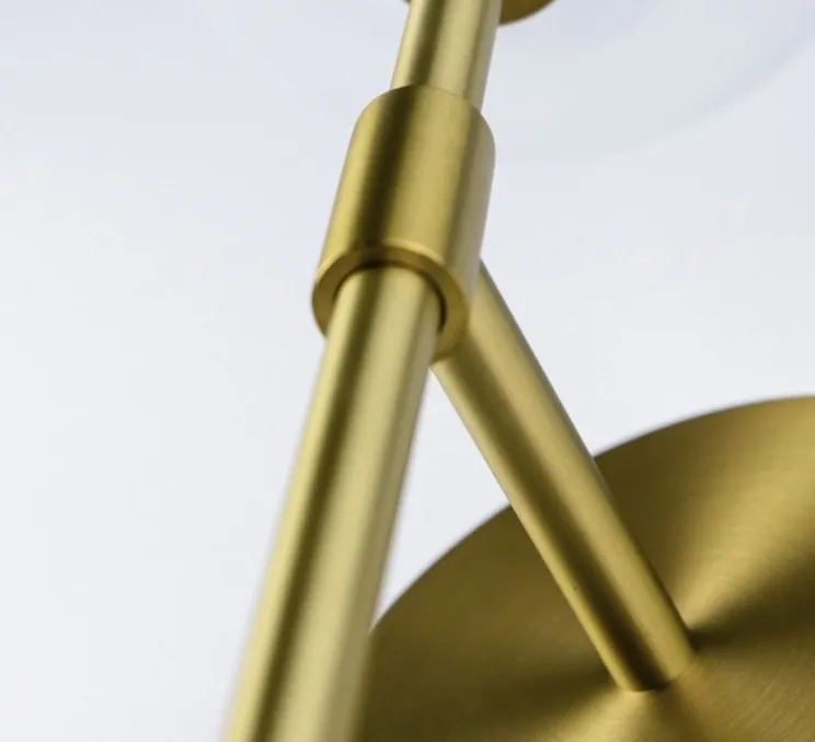 Applique murale, Dawn double, Laiton laqué bruni, L15cm, H47,8cm - Schwung