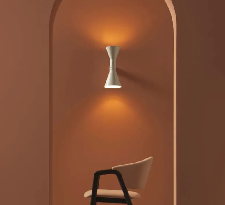 Applique*Nemo Lighting Applique murale, De Marseille, Le Corbusier, , L17cm, H40cm - blanc
