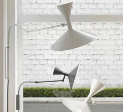 Applique murale, De Marseille Mini, gris mat, L85cm, H50cm - Nemo Lighting