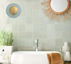 Applique*Ebb and Flow Applique murale de salle de bain, Horizon, , IP44,Ø21cm, H16,5cm - Vert foret