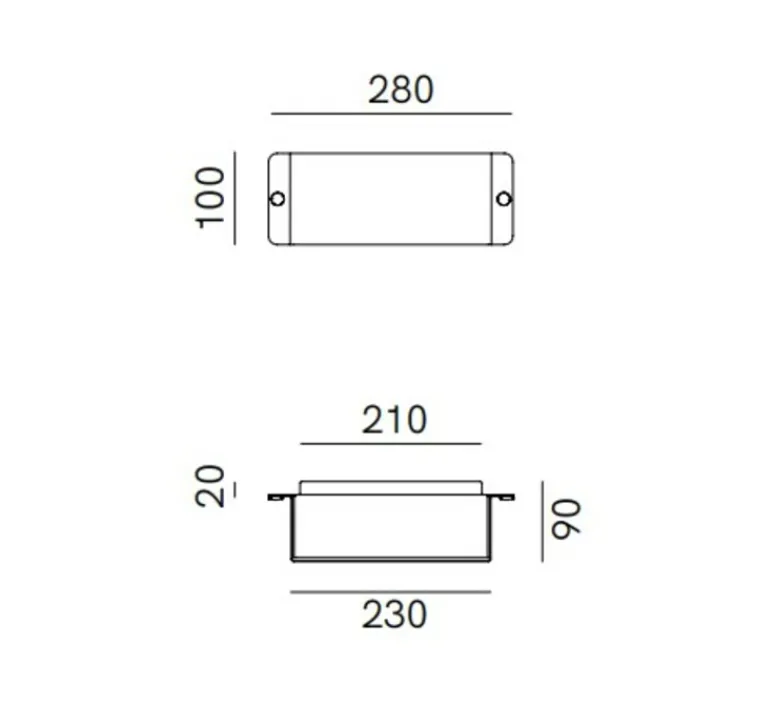 Applique*Il Fanale Applique murale, Decori 252.03.RF, , IP54, L28cm, H10cm - cuivre antique