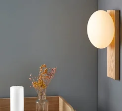 Applique*Woud Applique murale, Dew, , LED, dim, 3000K, 160 lm, L34cm, H15cm - chêne