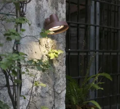 Applique*Faro Applique murale d'extérieur, Bronx, , Ø14cm, H9,6cm - marron