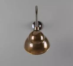 Applique*Mullan Lighting Applique murale d'extérieur, Sanford, , IP65, L24cm, H47cm - laiton antique