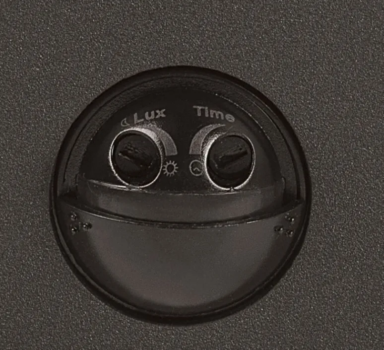 Applique*SLV Applique murale d'extérieur, Grafit E27 Square Sensor, anthracite, IP44, L12cm, H17cm - anthracite et blanc