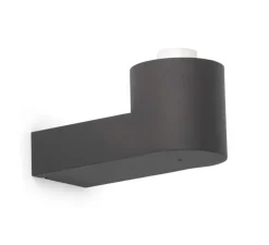 Applique*Faro Applique murale d'extérieur, MOON, , H26cm - gris anthracite