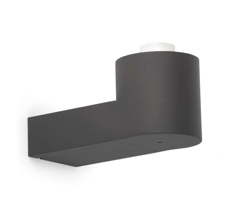 Applique*Faro Applique murale d'extérieur, MOON, , H26cm - gris anthracite