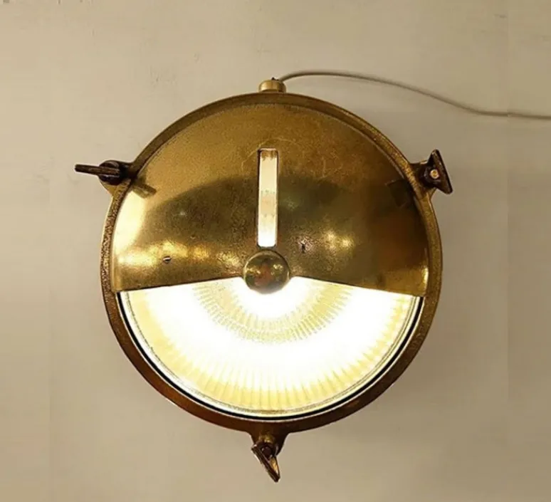 Applique*Zangra Applique murale d'extérieur, Light.o.069, , IP64, Ø20cm, P9cm - laiton