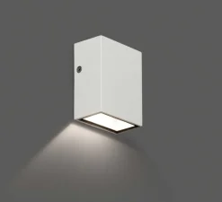 Applique*Faro Applique murale d'extérieur, Canon, , LED, 3000K, 130lm, L6cm, H8,5cm, IP44, 120° - blanc