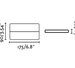 Applique*Faro Applique murale d'extérieur, ADAY-2 LED, IP54, L17,5cm, H9cm - gris foncé,