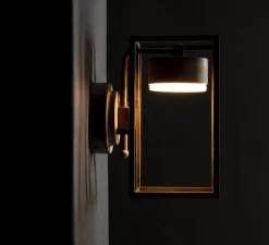 Applique*Moretti Luce Applique murale d'extérieur, Cubic 3372, , IP65, LED, 3000K, 1600 lm, L15cm, H27cm - cuivre