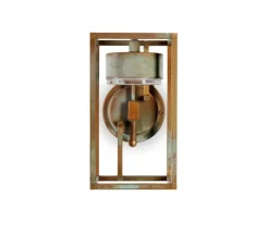 Applique*Moretti Luce Applique murale d'extérieur, Cubic 3372, , IP65, LED, 3000K, 1600 lm, L15cm, H27cm - cuivre