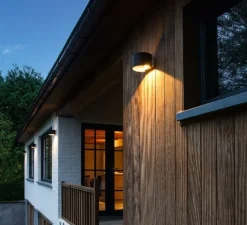 Applique*Wever&Ducré Applique murale d'extérieur, Ray 2.0, , IP65,LED, 2700K, 2x 200lm, Ø15cm, H10cm - Wever & Ducré noir