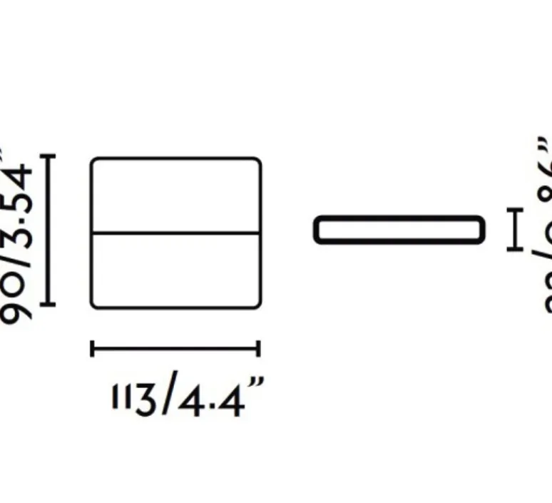 Applique*Faro Applique murale d'extérieur, ADAY-1 LED, 3000K, 450lm, IP54, , L11,3cm, H9cm - blanc