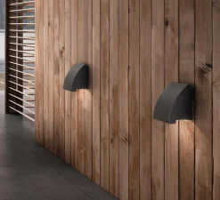 Applique*Faro Applique murale d'extérieur, Proa, , H15cm - gris