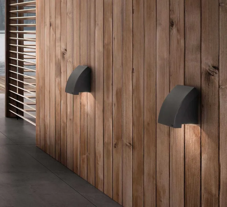 Applique*Faro Applique murale d'extérieur, Proa, , H15cm - gris