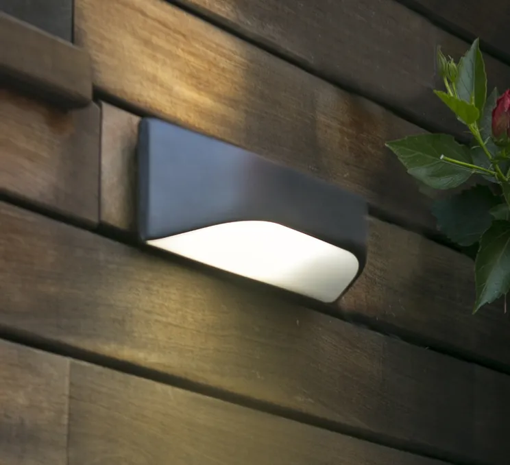 Applique murale d'extérieur, VIEW, gris foncé, IP54, H10cm - FARO