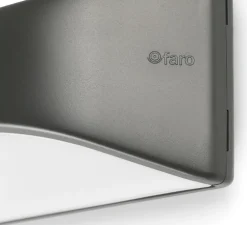 Applique murale d'extérieur, VIEW, gris foncé, IP54, H10cm - FARO