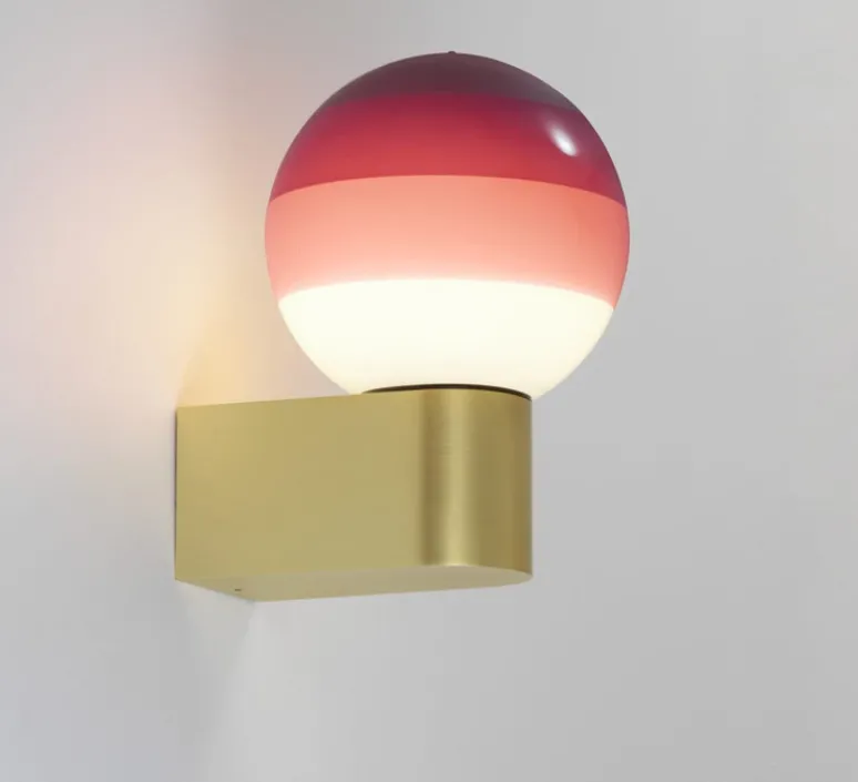 Applique|Enfants*Marset Applique murale, Dipping Light A1-13, , LED, 2700K, 765lm, L12,5cm, H18,5cm - rose, laiton