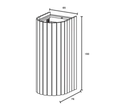 Enfants|Applique*Pholc Applique murale, Donna, , L6,5cm, H15cm - rose poudré