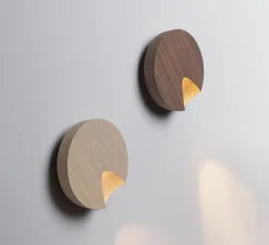 Applique*Vibia Applique murale, Dots 4660, , LED, 2700K, 500lm, Ø17,5cm, H5,2cm - chêne blanc