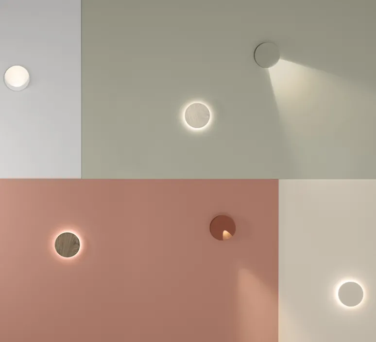 Applique*Vibia Applique murale, Dots 4660, , LED, 2700K, 500lm, Ø17,5cm, H5,2cm - rouge terra
