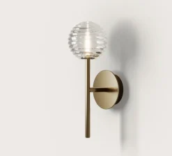 Applique*Aromas del Campo Applique murale, Doul A1310, , IP44, L10cm, P8,5cm- or antique et transparent