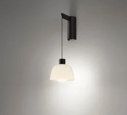 Applique*Bover Applique murale, Drep A/01, , LED, 2700K, 270 lm, L15,2cm, H39,8cm - blanc opal