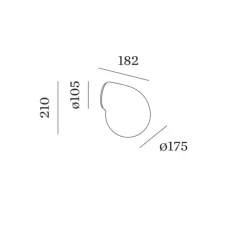 Applique murale, Dro 2.0, blanc, IP44, L18,2cm, H21cm - Wever&Ducré