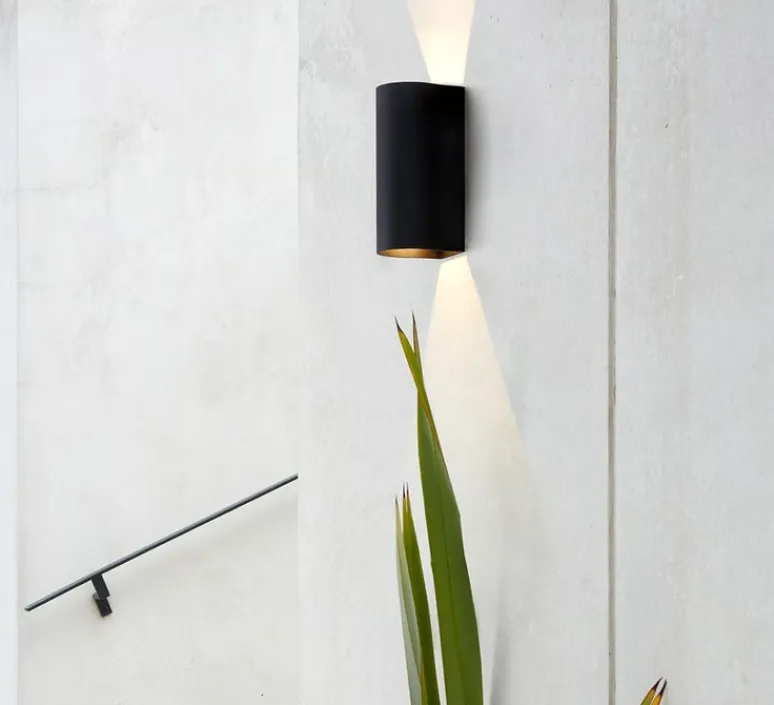 Applique*Astro Applique murale, Dunbar 255, texturé, IP65, LED, 3000K, 302lm, L10,4cm, H25,5cm - noir