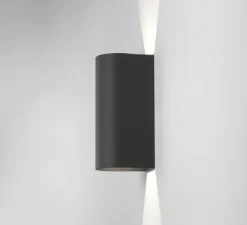 Applique*Astro Applique murale, Dunbar 255, texturé, IP65, LED, 3000K, 302lm, L10,4cm, H25,5cm - noir