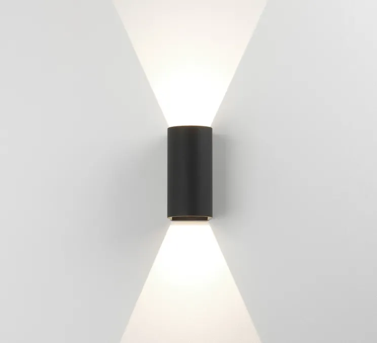 Applique murale, Dunbar 160, noir texturé, IP65, LED, 3000K, 134lm, L8cm, H16cm - Astro