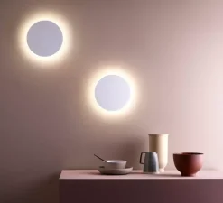 Applique murale, Eclipse Round 250 Led, plâtre, LED, 2700k, 386 lm, L25cm, H25cm - Astro