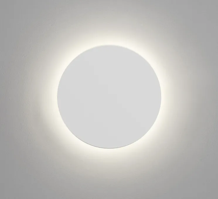 Applique murale, Eclipse Round 250 Led, plâtre, LED, 2700k, 386 lm, L25cm, H25cm - Astro