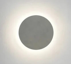 Applique murale, Eclipse Round 300 Led, béton mat, IP44, LED, 3000k, 597 lm, L30cm, H30cm - Astro