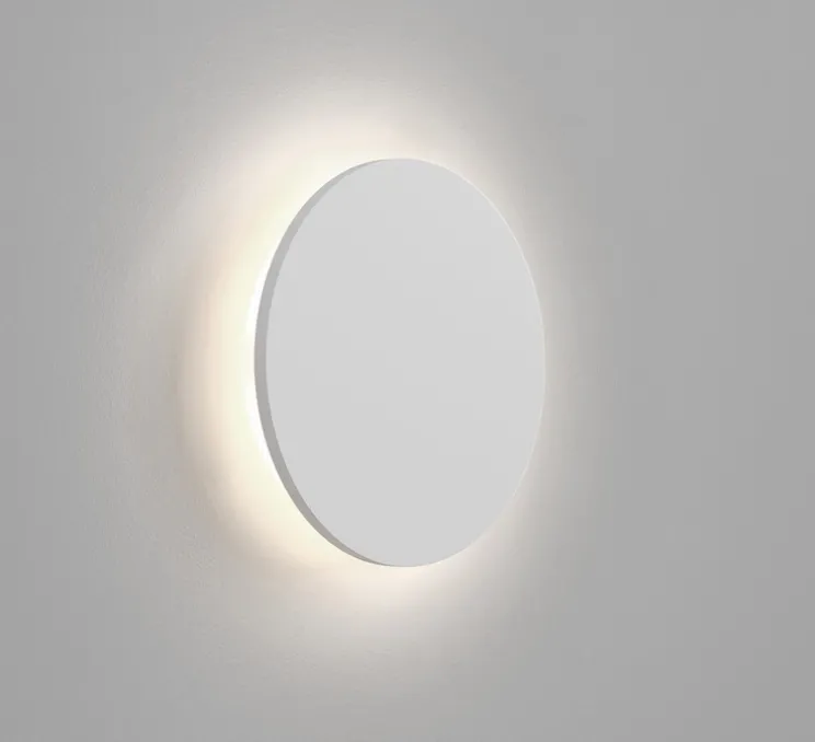 Applique murale, Eclipse Round 250 Led, plâtre, LED, 3000k, 446 lm, L25cm, H25cm - Astro