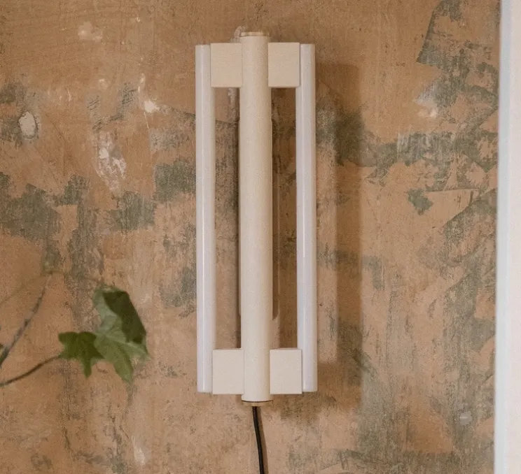 Applique murale, eiffel double 500, crème, LED, L53,5cm, H10,8cm - Frama