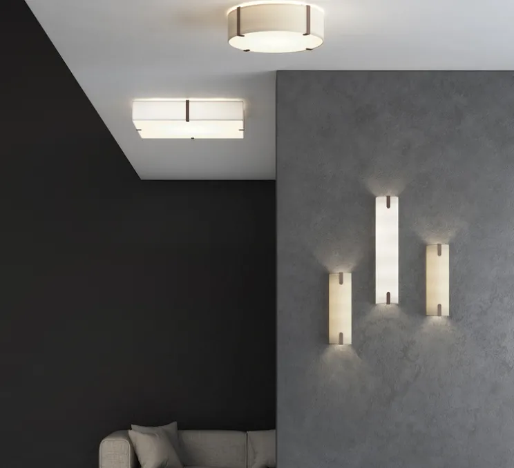 Applique murale, Elba 400, Tissu mastic, L12,5cm, H40cm - Astro