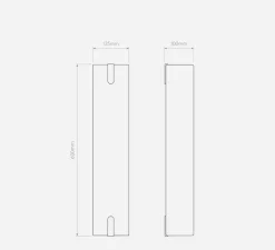 Applique*Astro Applique murale, Elba 600, , L12,5cm, H60cm - Tissu mastic