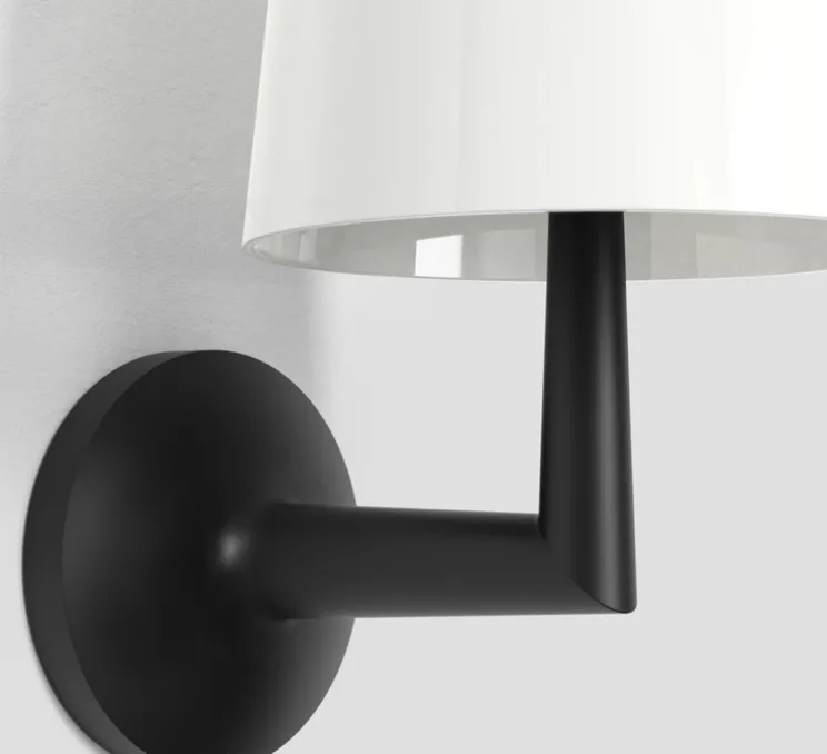 Applique murale, Ella Wall, noir mat, L16cm, H27,3cm - Astro